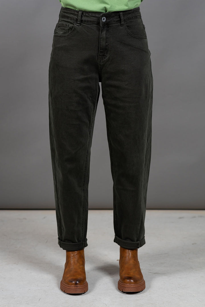 מכנסי פיסטוק  8058 | ירוק כהה