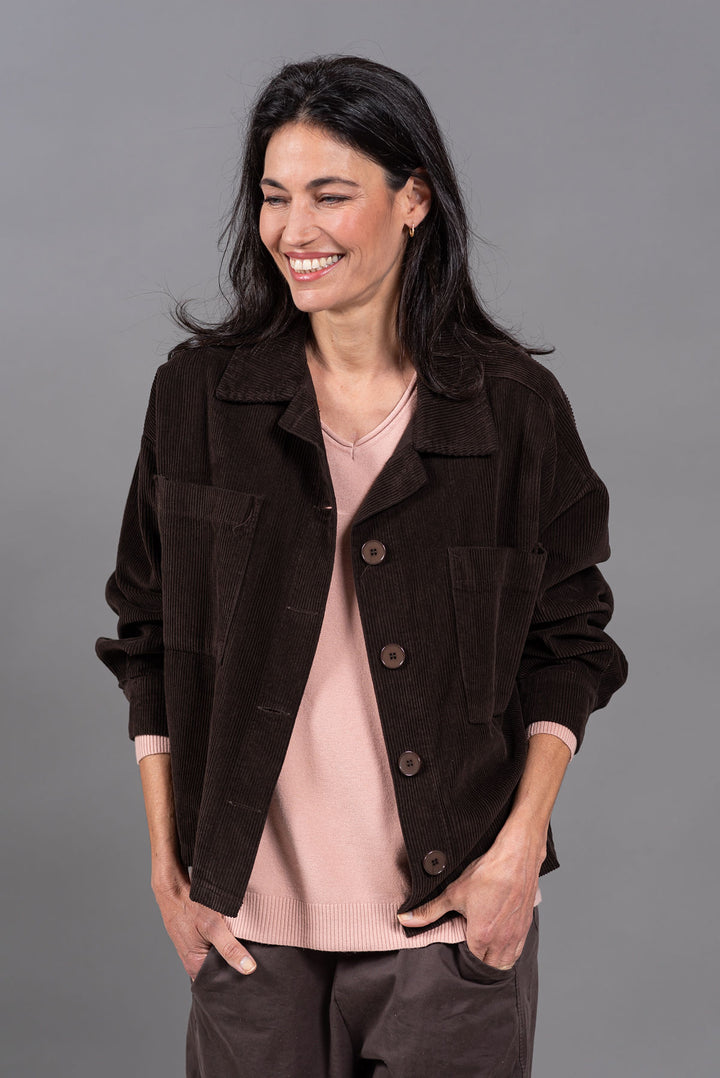 ג'קט אייל 3062 | חום שוקולד