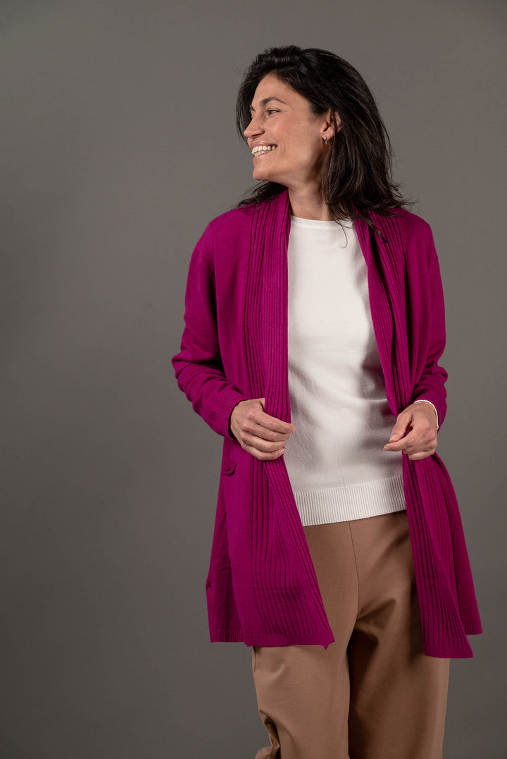 עליונית סריג דקה | סגול 1629