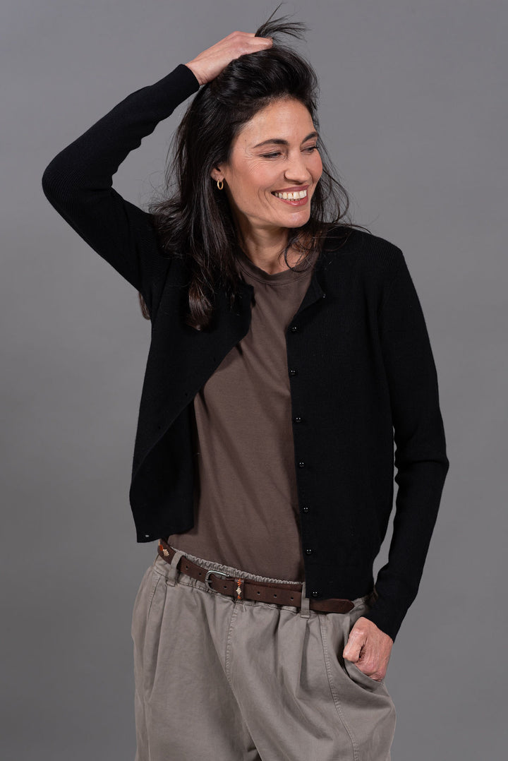 קרדיגן איילה 6003 | שחור