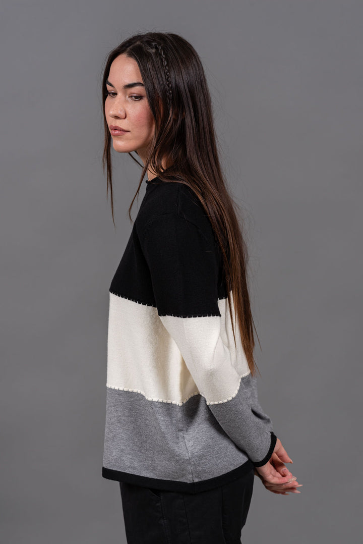 סריג לורי 6033 | שחור אפור