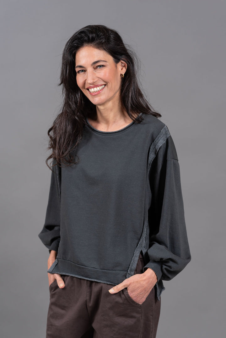 חולצת גל 6494 | אפור כהה