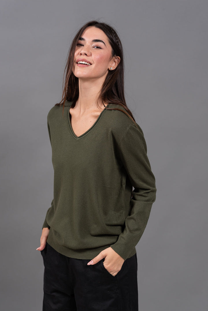 סריג יהל 1110 | זית כהה