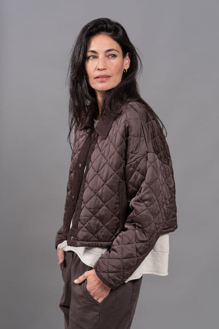 ג'קט שליו 7414 | חום שוקולד