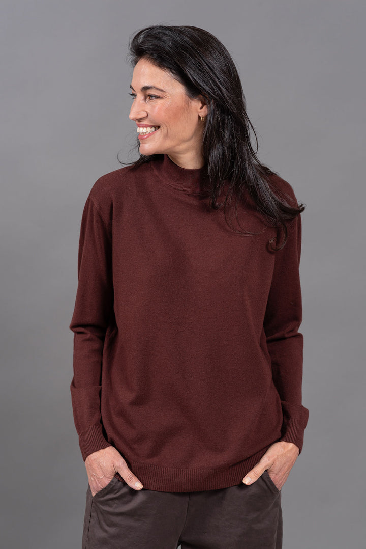 סריג ניב 1112 | חום שוקולד