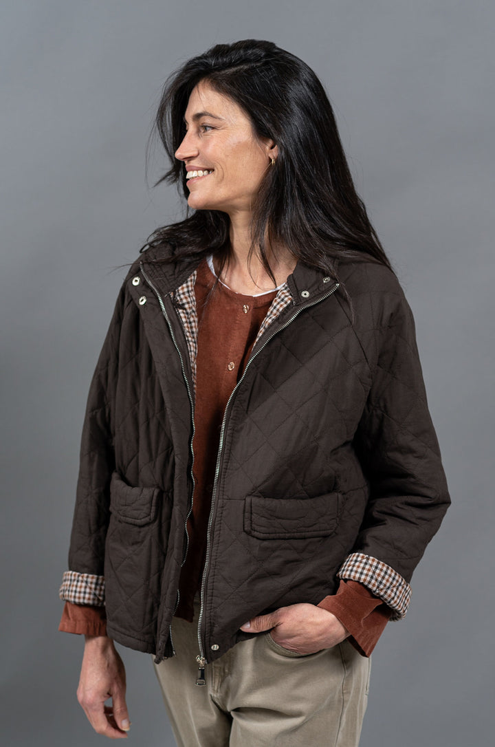 ג'קט גלי 7603 | חום שוקולד